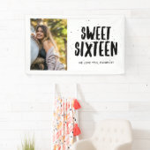 Sweet Sixteen 16e verjaardag Foto  Spandoek (Insitu)