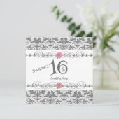 Sweet Sixteen 16e verjaardag Kaart (Staand voorkant)