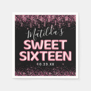 Sweet Sixteen 16e verjaardagsfeestje Servet