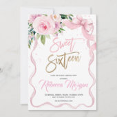 Sweet Sixteen 16th Kaart (Voorkant)