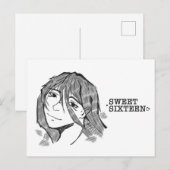 Sweet sixteen anime manga kaart (Voorkant / Achterkant)
