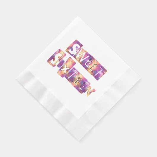 Sweet Sixteen Art Print Servet (Hoek)