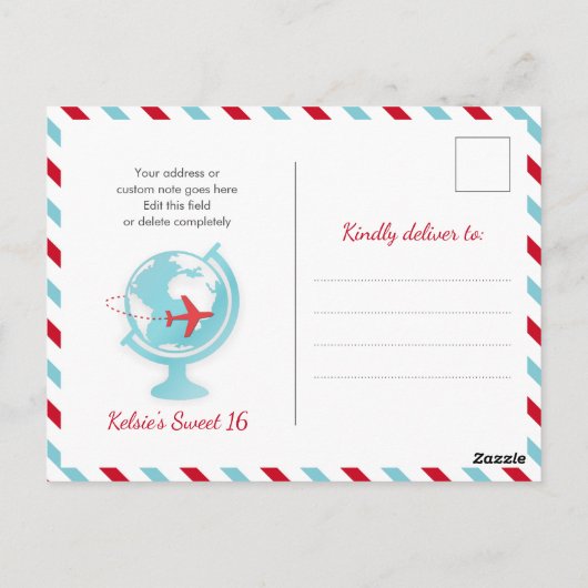 Sweet Sixteen avontuur wacht op de uitnodiging voo (Achterkant)