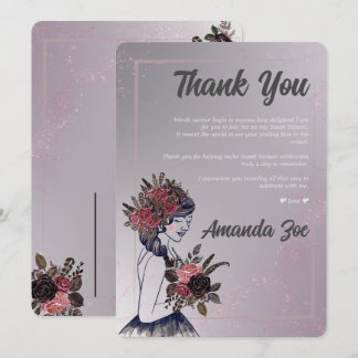 Sweet Sixteen bedankje Kaart