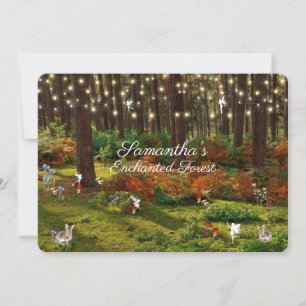 Sweet Sixteen betoverde bosfairies Bunnies Kaart
