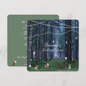 Sweet Sixteen betoverde bosfairies Bunnies Kaart (Voorkant / Achterkant)