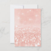 Sweet Sixteen Birthay Pink Rose Gold Glitter Kaart (Achterkant)
