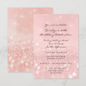Sweet Sixteen Birthay Pink Rose Gold Glitter Kaart (Voorkant / Achterkant)
