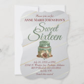 Sweet Sixteen Birthday Cake Kaart (Voorkant)