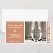 SWEET SIXTEEN | BIRTHDAY-INVITATIE (Voorkant / Achterkant)