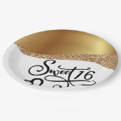 Sweet Sixteen Birthday Papieren Bordje (Gekanteld)