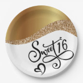 Sweet Sixteen Birthday Papieren Bordje (Voorkant)