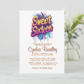 Sweet Sixteen Birthday Party beroemd gemaakt door  Kaart (Staand voorkant)