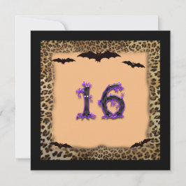 Sweet Sixteen Birthday Party, Halloween Kaart