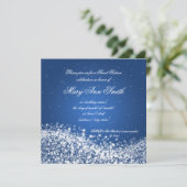 Sweet Sixteen Birthday Party Sparging Wave Blue Kaart (Staand voorkant)