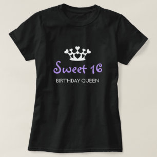 Sweet Sixteen Birthday Queen - Paars T-shirt