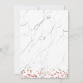 Sweet Sixteen Birthday Roos Gold Marble Kaart (Achterkant)