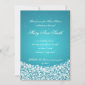 Sweet Sixteen Birthday Star Sparkle Turquoise Kaart (Voorkant)