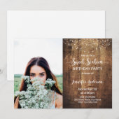 Sweet Sixteen Birthday Uitnodiging (Voorkant / Achterkant)