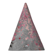 Sweet Sixteen Birthday | Zilver en roze glitter Feesthoedjes (Rechts)