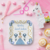 Sweet Sixteen Blonde Princess beroemd gemaakt door Papieren Bordje (Feest)