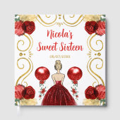 Sweet Sixteen Blonde Princess in Red Gastenboek (Voorkant)