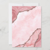 Sweet Sixteen Blush Pink Agate Virtual Birthday Kaart (Achterkant)
