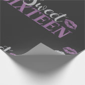 Sweet Sixteen Cadeaupapier (Hoek)
