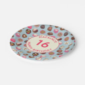 Sweet Sixteen Chocolade Snoep Birthday Papieren Bordje (Gekanteld)