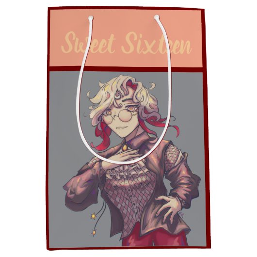 Sweet sixteen, Citrine anime Medium Cadeauzakje (Voorkant)