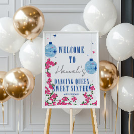 Sweet Sixteen Dancing Queen mamma mia Welkom Poster