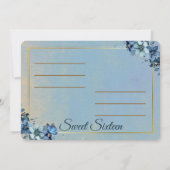 Sweet Sixteen Dankkaart Kaart (Achterkant)