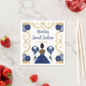 Sweet Sixteen Dark Skin Princess beroemd gemaakt d Servet (Insitu)