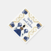 Sweet Sixteen Dark Skin Princess beroemd gemaakt d Servet (Hoek)