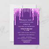 Sweet Sixteen dress glitter Drip Pink Drivers Paar Kaart (Voorkant)