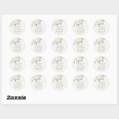 Sweet Sixteen Droy White Floral Stickers (Vel)