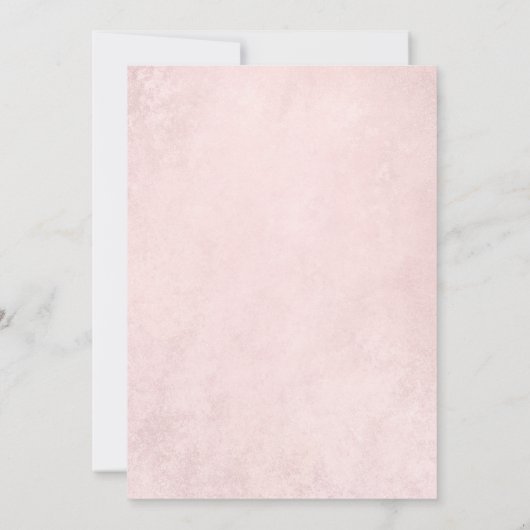 Sweet Sixteen Elegant Floral Blush Pink Foto Kaart (Achterkant)