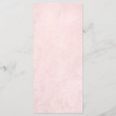 Sweet Sixteen Elegant Floral Waterverf Blush Pink Menu (Achterkant)