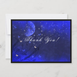 Sweet Sixteen  Enchanted Evening Purple Blue   Bedankkaart