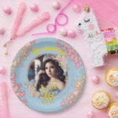 Sweet Sixteen Fairytale Princess Foto Papieren Bordje (Feest)