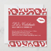 Sweet Sixteen-feestuitnodiging Kaart (Achterkant)