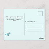 Sweet Sixteen foto Collage Turquoise Glitter Briefkaart (Achterkant)