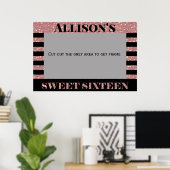 Sweet Sixteen fotokader Poster (Thuiskantoor)