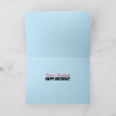 Sweet Sixteen Fun Modern Girly Verjaardag Kaart (Binnen)