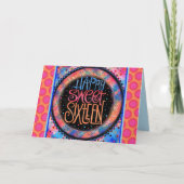 Sweet Sixteen Fun Modern Girly Verjaardag Kaart (Voorkant)