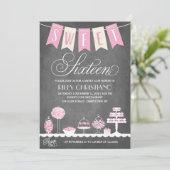 Sweet Sixteen | Geboortedag Kaart (Staand voorkant)