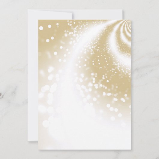 Sweet Sixteen Gold met Princess Gown Kaart (Achterkant)