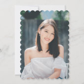 Sweet Sixteen: gouden Eiffeltoren en bloemaccent Kaart (Achterkant)