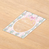 Sweet Sixteen Grandmillen Coqueete Boog Verjaardag Acryl Uitnodigingen (Laagn)