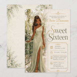 Sweet Sixteen Groene Conservatory Kaart